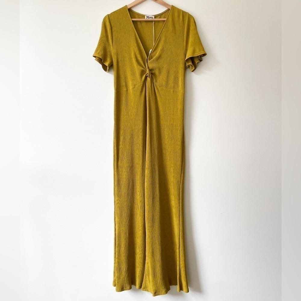 Show Me Your Mumu Daniella Ripple Scrunch Jumpsuit Romper Size Small